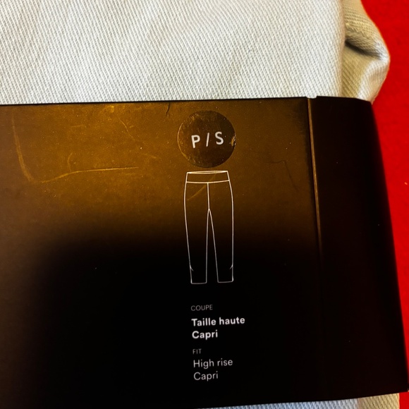 Light blue denim high waist capri leggings jeggings NWT - Picture 3 of 7